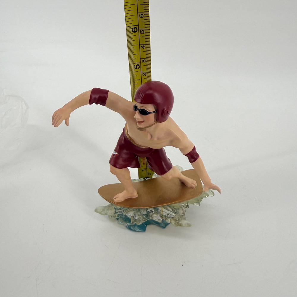 FSU Seminoles Surfer Figurine Spring Break III Ridgewood Collection 2005 Garnet - Picture 5 of 6